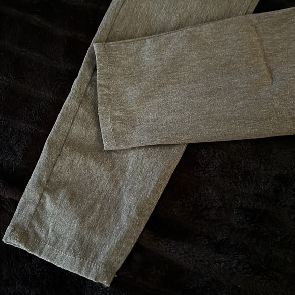 Charcoal Grey stretch skinny pant 8 skinny chino leggings leather trim Prophecy - Picture 3 of 11